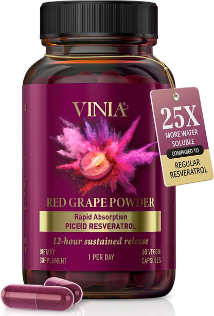 VINIA Red Grape Powder Blood Flow Capsules